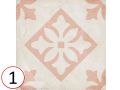 Padua Pink 20x20 - Carrelage, aspect carreaux de ciment