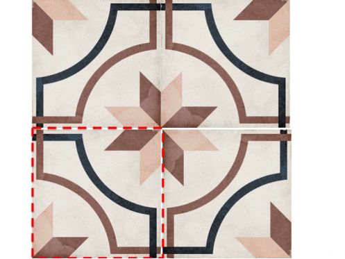 Embassy Colour 20x20 - Carrelage, aspect carreaux de ciment