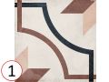 Embassy Colour 20x20 - Carrelage, aspect carreaux de ciment