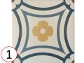 Saint Tropez 20x20 cm - Carrelage, aspect carreaux de ciment