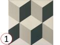 Provence 20x20 cm - Carrelage, aspect carreaux de ciment