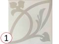 Liberty White 20x20 cm - Carrelage, aspect carreaux de ciment