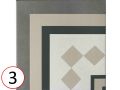 Liberty White 20x20 cm - Carrelage, aspect carreaux de ciment