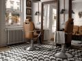 Patchwork B&W 20x20 cm - Carrelage, aspect carreaux de ciment, noir et blanc