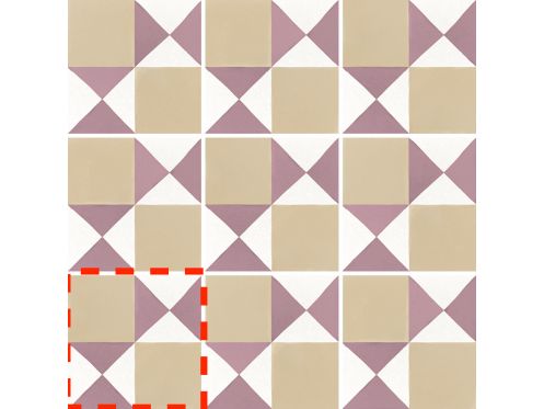 Chess Colours 20x20 cm - Carrelage, aspect carreaux de ciment