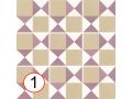 Chess Colours 20x20 cm - Carrelage, aspect carreaux de ciment