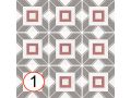 Decal Colours 20x20 cm - Carrelage, aspect carreaux de ciment