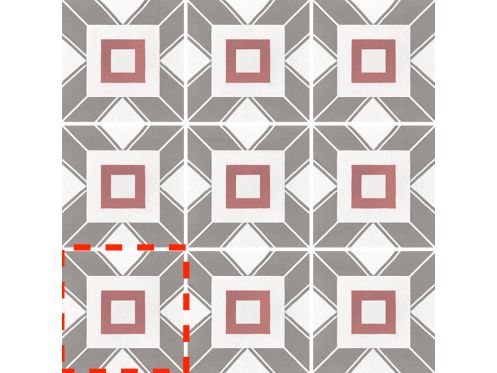 Decal Colours 20x20 cm - Carrelage, aspect carreaux de ciment