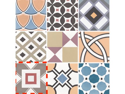 Patchwork Colours 20x20 cm - Carrelage, aspect carreaux de ciment