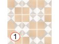 Chess Pastel 20x20 cm - Carrelage, aspect carreaux de ciment