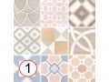 Patchwork Pastel 20x20 cm - Carrelage, aspect carreaux de ciment