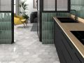 Heritage 17,5x20 cm - Carrelage sol, hexagonal, finition terre cuite, type Tomette