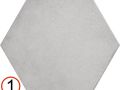 Heritage 17,5x20 cm - Carrelage sol, hexagonal, finition terre cuite, type Tomette