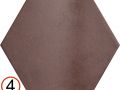 Heritage 17,5x20 cm - Carrelage sol, hexagonal, finition terre cuite, type Tomette