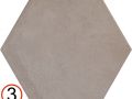 Heritage 17,5x20 cm - Carrelage sol, hexagonal, finition terre cuite, type Tomette