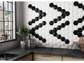 Oberland 12x11 cm - Carrelage mural, Hexagonal, en relief 3D