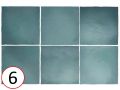 MAGMA 13X13 cm - Carrelage mural, style zellige contemporain