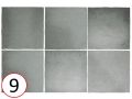 MAGMA 13X13 cm - Carrelage mural, style zellige contemporain