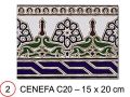 M-22 20x20 cm - carrelage mural, au style Oriental.