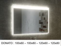 Miroir, avec éclairage LED - DONATO