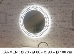 Miroir, avec éclairage LED - CARMEN