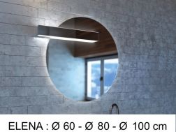 Miroir, avec éclairage LED - ELENA