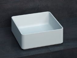 Umywalka nablatowa, 37 x 37 cm z Å¼ywicy Solid Surface - ZLGC2