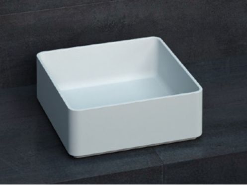 Vasque  poser, 37 x 37 cm, en rsine Solid Surface - ZLGC2