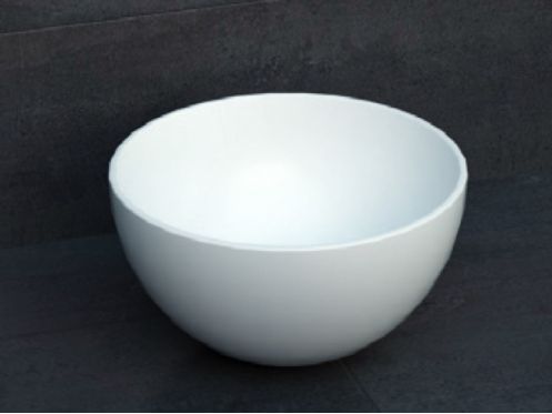 Umywalka nablatowa, Ø 40 cm, z żywicy Solid Surface - ZLGC5