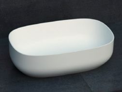 Vasque à poser, 48 x 32 cm, en résine Solid Surface - ZLGC11