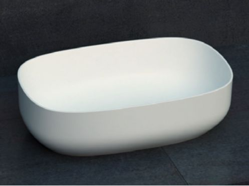 Bordvask, 48 x 32 cm, i Solid Surface harpiks - ZLGC11