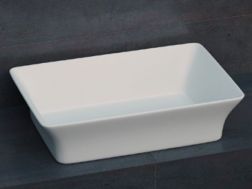 Vasque à poser, 58 x 38 cm, en résine Solid Surface - ZLGC14