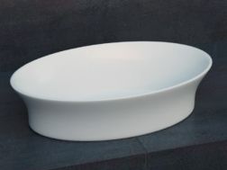 Umywalka nablatowa 58 x 38 cm z Å¼ywicy Solid Surface - ZLGC17