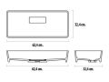Vasque  poser, 62 x 32 cm, en rsine Solid Surface - HELIOS