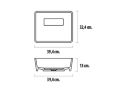 Vasque  poser, 39 x 32 cm, en rsine Solid Surface - ECLIPSE