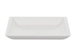 Umywalka nablatowa  80 x 46 cm z Å¼ywicy Solid Surface - TAIMIR 80