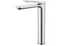 Designerska bateria umywalkowa, bateria, wysokość 156 i 269 mm - LOGRONO chrom