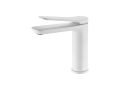 Robinet Lavabo blanc mate, melangeur, hauteur 156 et 269 mm - LOGRONO blanc