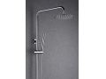 Design Shower column, Mixer Tap, Round ø 20 cm - BADAJOZ CHROME