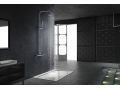 Design Shower column, Mixer Tap, Round ø 20 cm - BADAJOZ CHROME