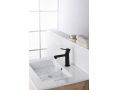 Robinet Lavabo noir mate, melangeur, hauteur 168 et 303 mm - BADAJOZ BLACK