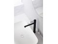 Mat sort hÃ¥ndvaskhane, armatur, hÃ¸jde 168 og 303 mm - BADAJOZ BLACK