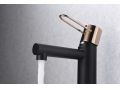 Matsort og bronze hÃ¥ndvaskarmatur, mixer, hÃ¸jde 168 og 303 mm - BADAJOZ ORO ROSA