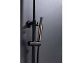 Matte black shower column, Mixer tap, Round ø 20 cm - BADAJOZ ORO ROSA