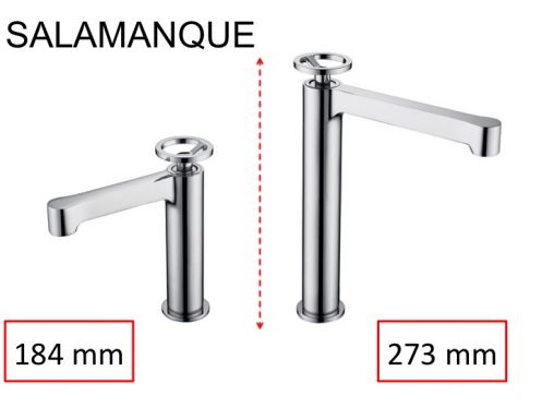 Robinet Lavabo design, melangeur, hauteur 184 et 273 mm - SALAMANQUE CHROME