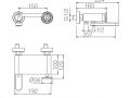 Bruser til blandebatteri, mixer - SALAMANQUE CHROME