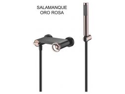 Barre de douche, Mitigeur melangeur monocommande - SALAMANQUE ORO ROSA