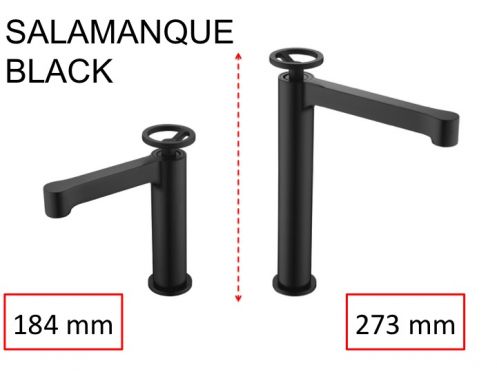 Robinet noir, melangeur, hauteur 184 et 273 mm - SALAMANQUE BLACK