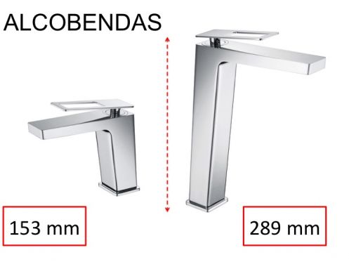 Design wastafelkraan, mengkraan, hoogte 153 en 289 mm - ALCOBENDAS