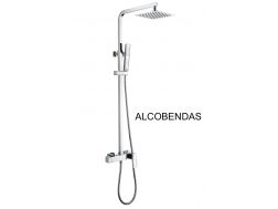 Colonne de douche, melangeur, Style cube - ALCOBENDAS CHROME